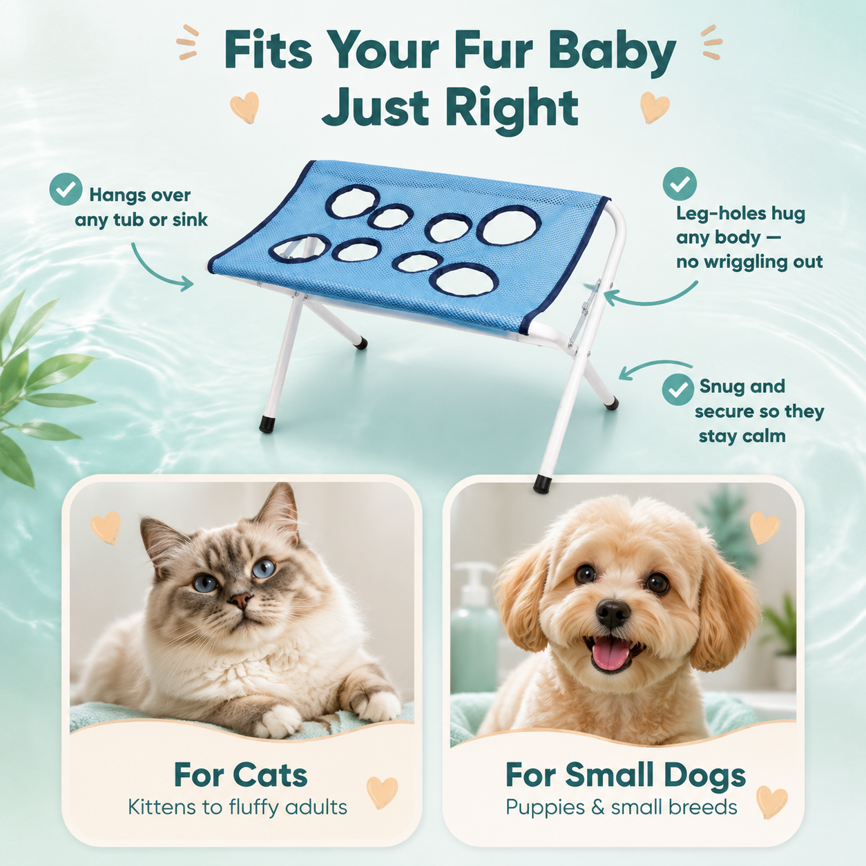 Fits your fur baby just right — made for cats and small dogs