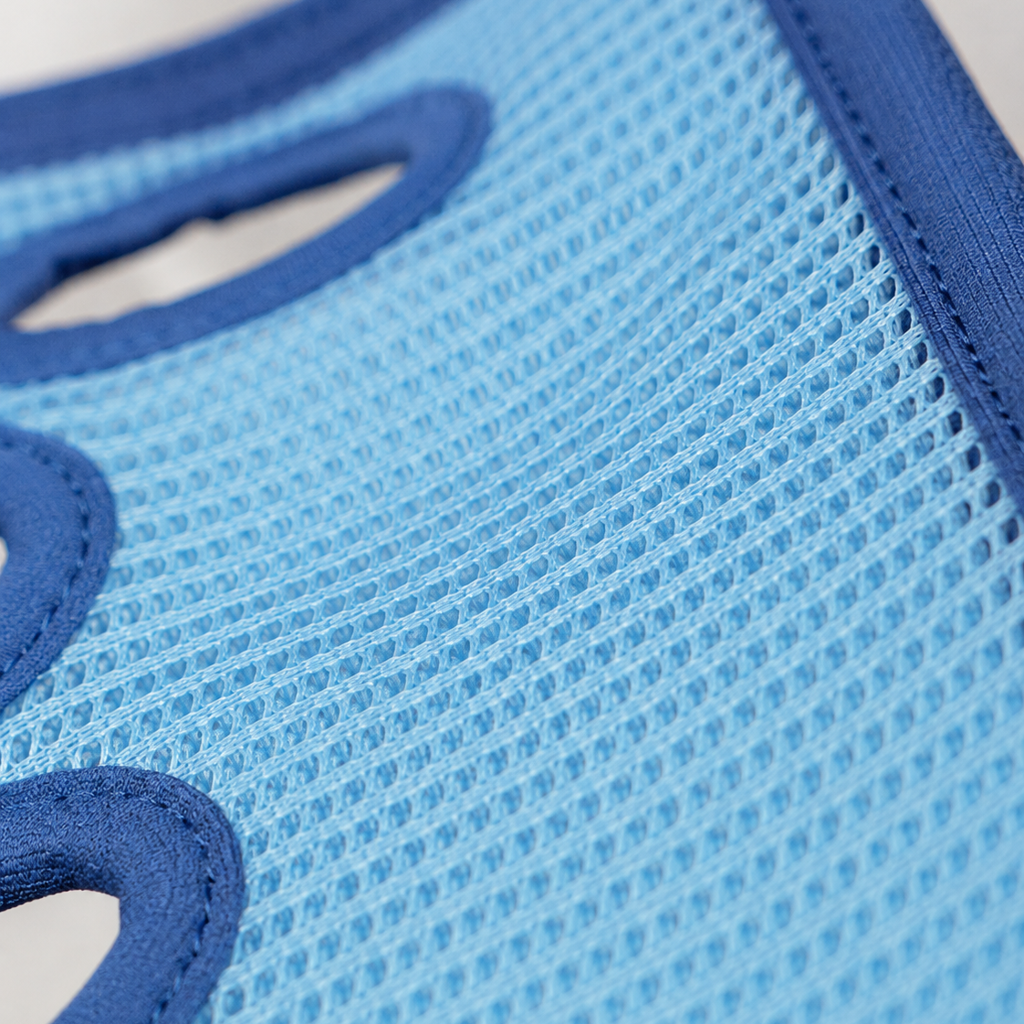 Breathable mesh fabric detail