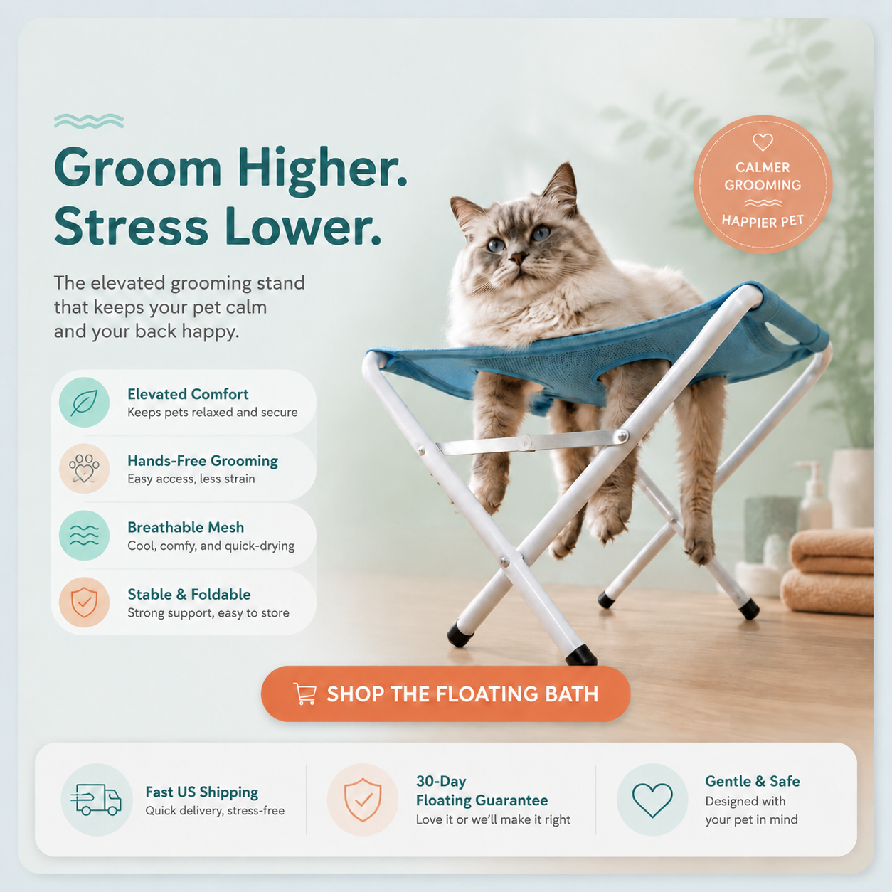 Why stress-free grooming matters — The Floating Bath